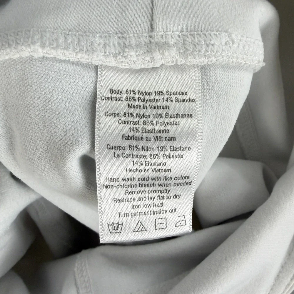Alo Yoga Moto Leggings Womens Small White Mesh Quilted High Rise Yoga Pants Gym‎